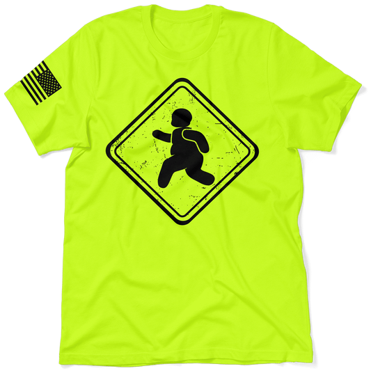Fatty Crossing - Safety Yellow T-Shirt - Armed American Supply