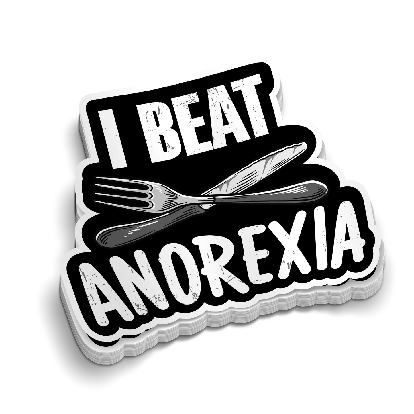 Beat Anorexia Hard Hat Decal