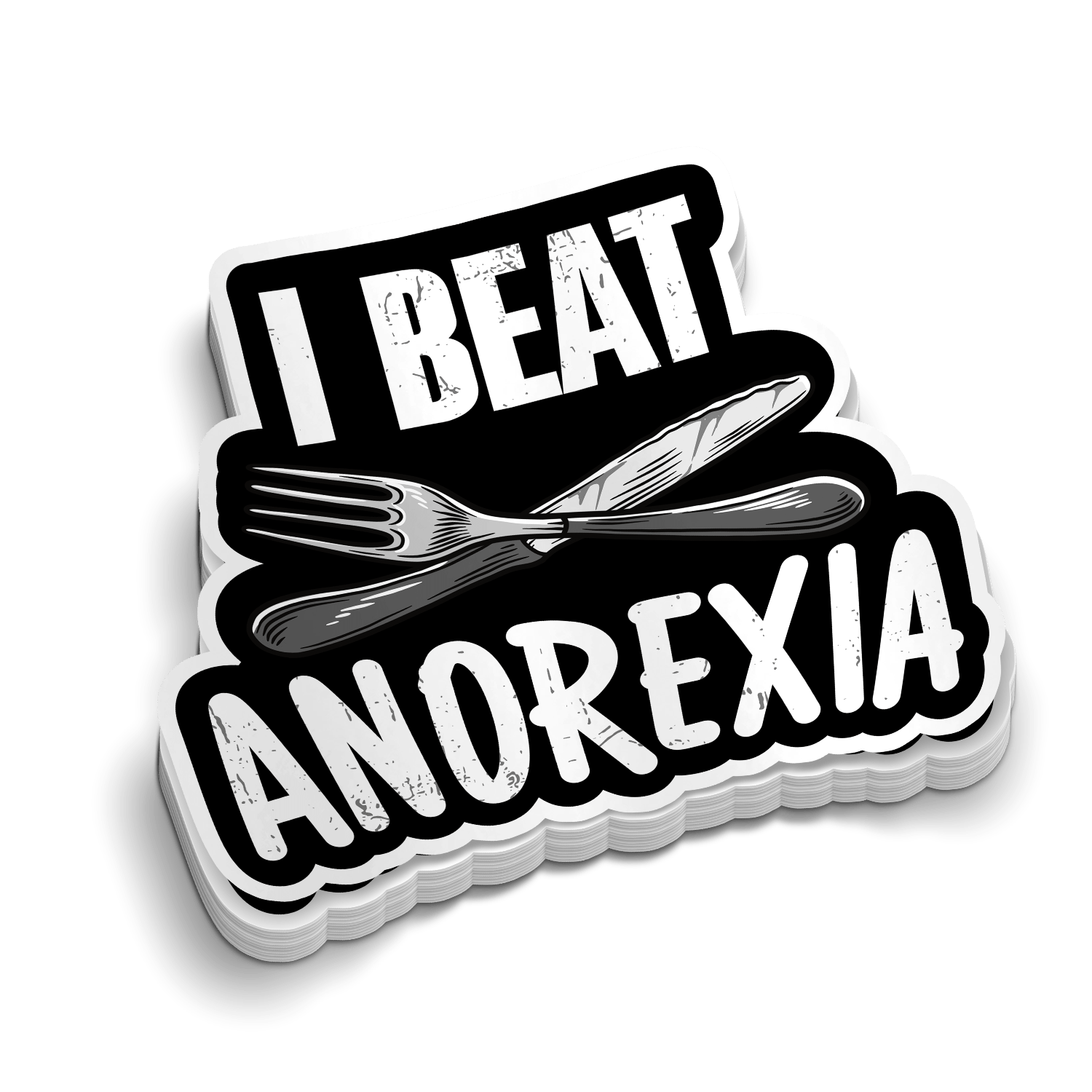 Beat Anorexia Hard Hat Decal - Armed American Supply