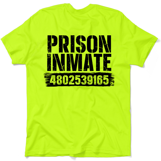 Prison Inmate - Safety Yellow Hi - Vis T-Shirt - Armed American Supply