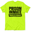 Prison inmate - safety yellow hi-vis t-shirt