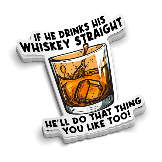Whiskey Straight - Hard Hat Decal - Armed American Supply