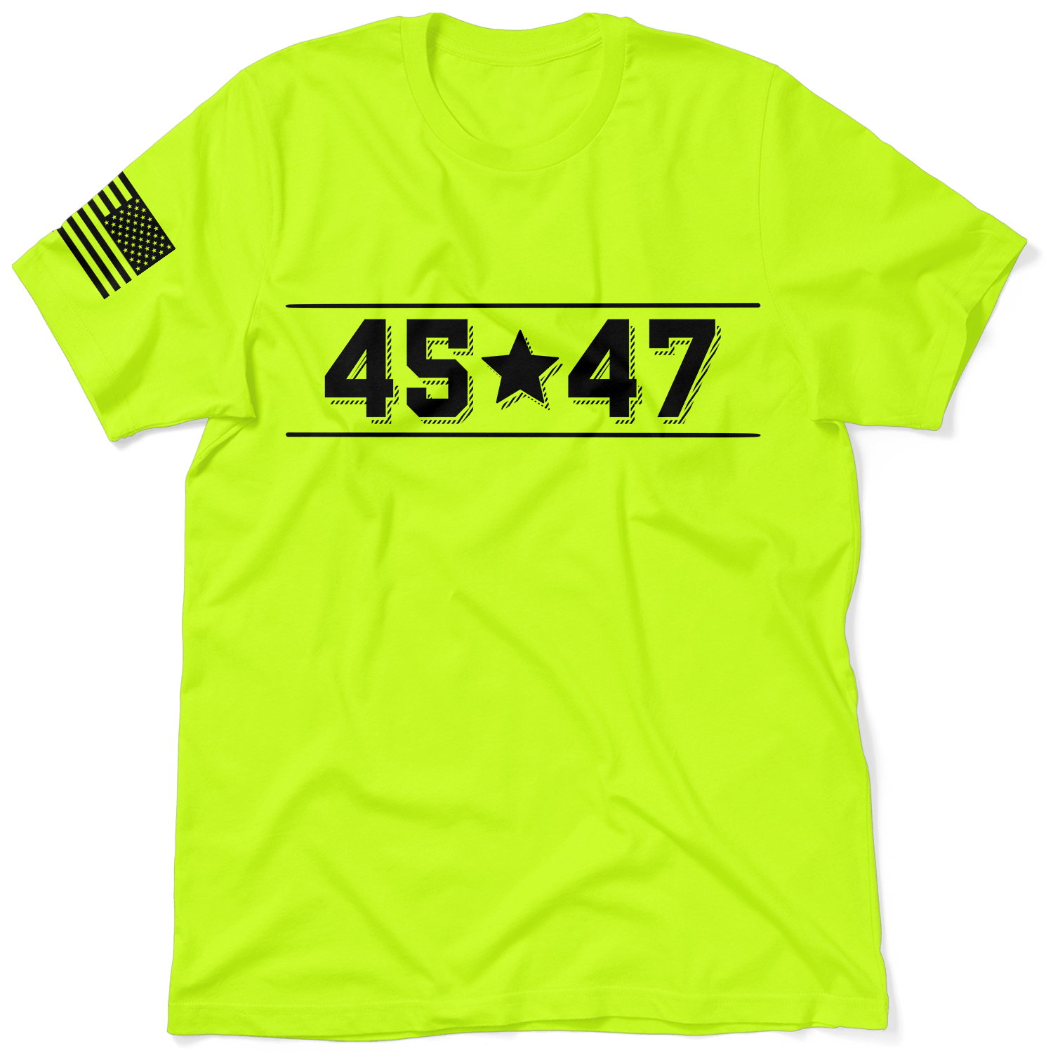 45 - 47 - Safety Yellow T-Shirt - Armed American Supply