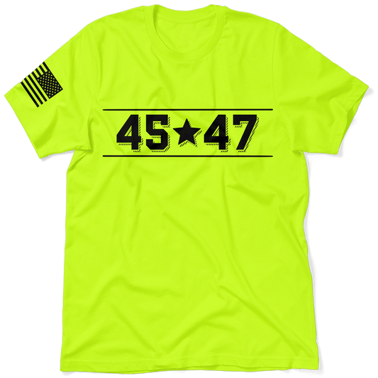 45 - 47 - Safety Yellow T-Shirt - Armed American Supply