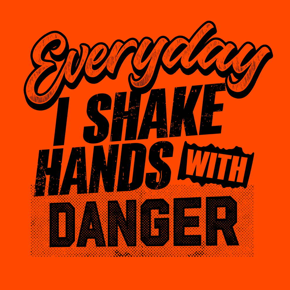 Shake Hands With Danger - Hi Vis Long Sleeve