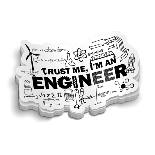 Engineer Hard Hat Decal - Armed American Supply