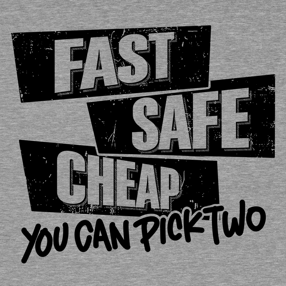 Fast Safe Cheap - Hi Vis Long Sleeve