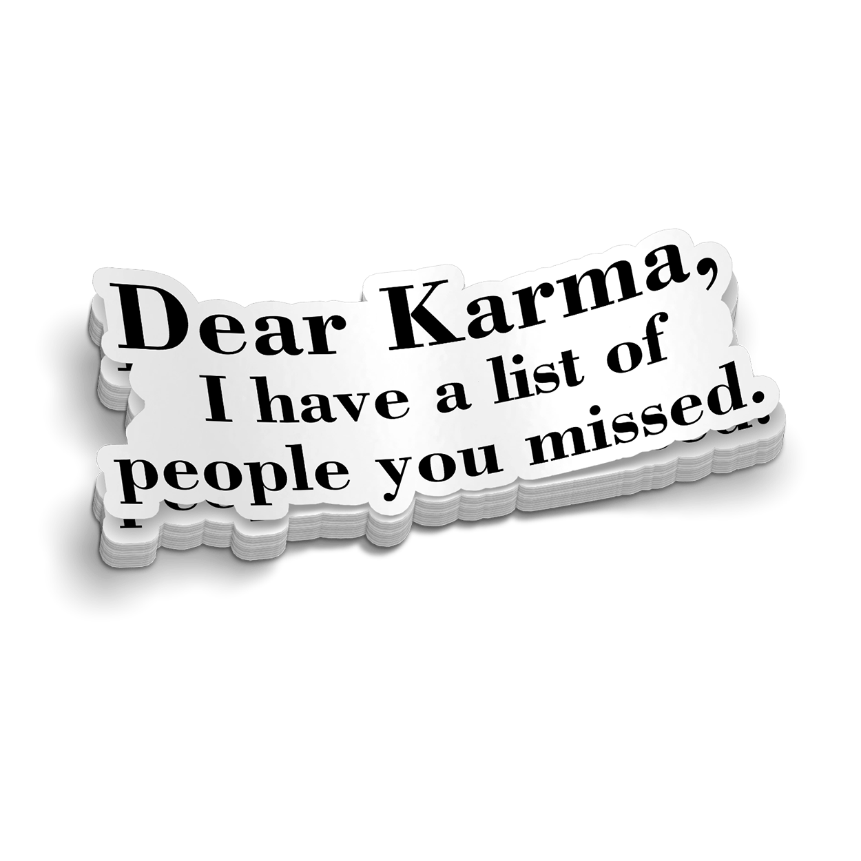 Karma Hard Hat Decal - Armed American Supply