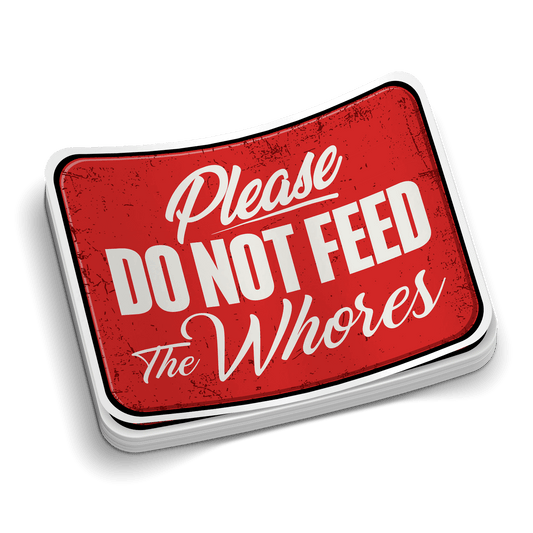 Do Not Feed - Hard Hat Decal - Armed American Supply