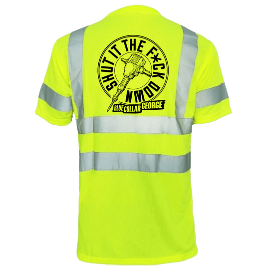 Blue Collar George Shut It - Reflective Safety T-Shirt - Armed American Supply