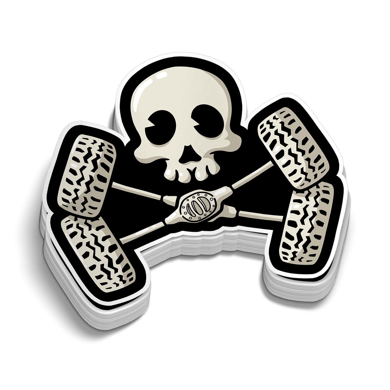 Off Road Skull Hard Hat Decal - Armed American Supply