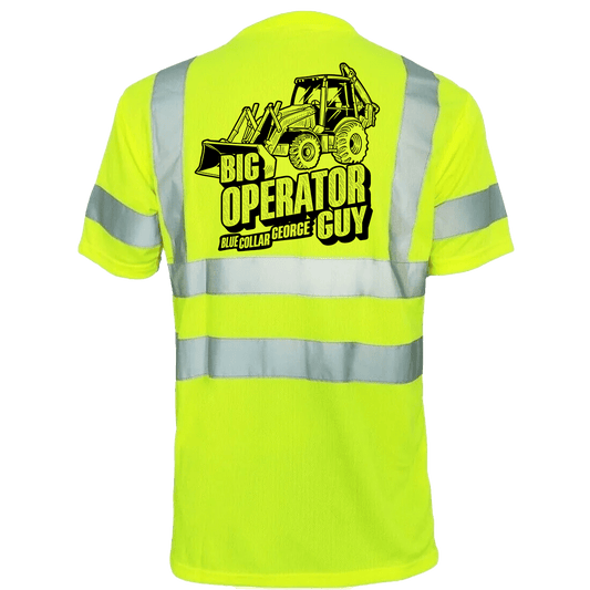 Blue Collar George Big Operator - Reflective Safety T-Shirt - Armed American Supply