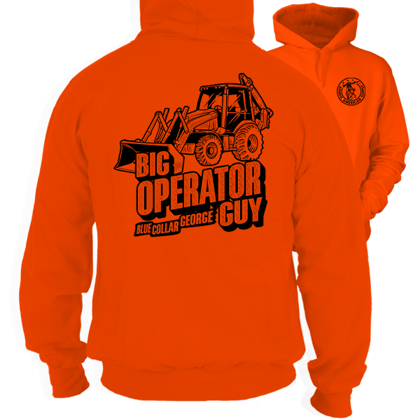 Blue Collar George - Big Operator - Safety Hi - Vis Hoodie - Armed American Supply
