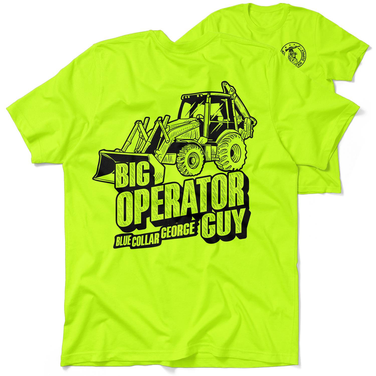 Blue Collar George Big Operator - Safety T-Shirt - Armed American Supply