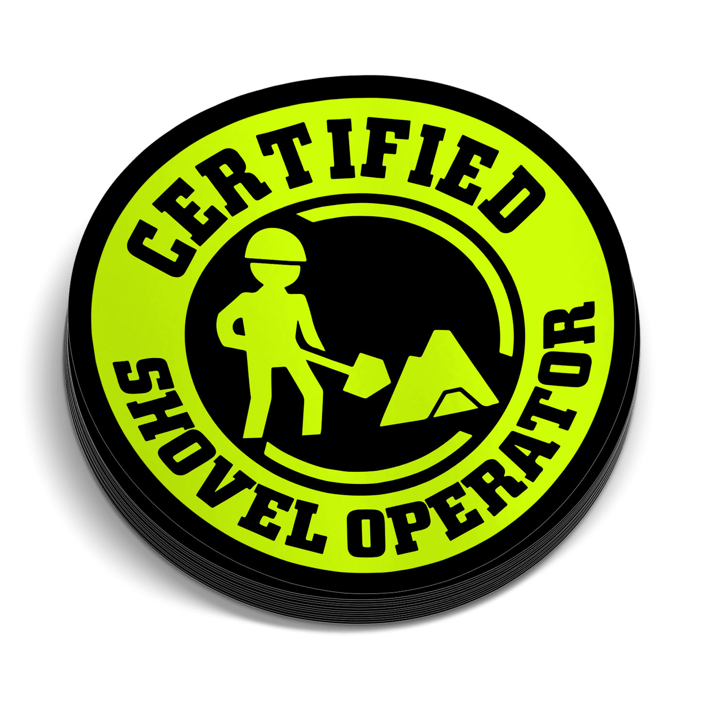 Shovel Operator Hard Hat Decal - Armed American Supply