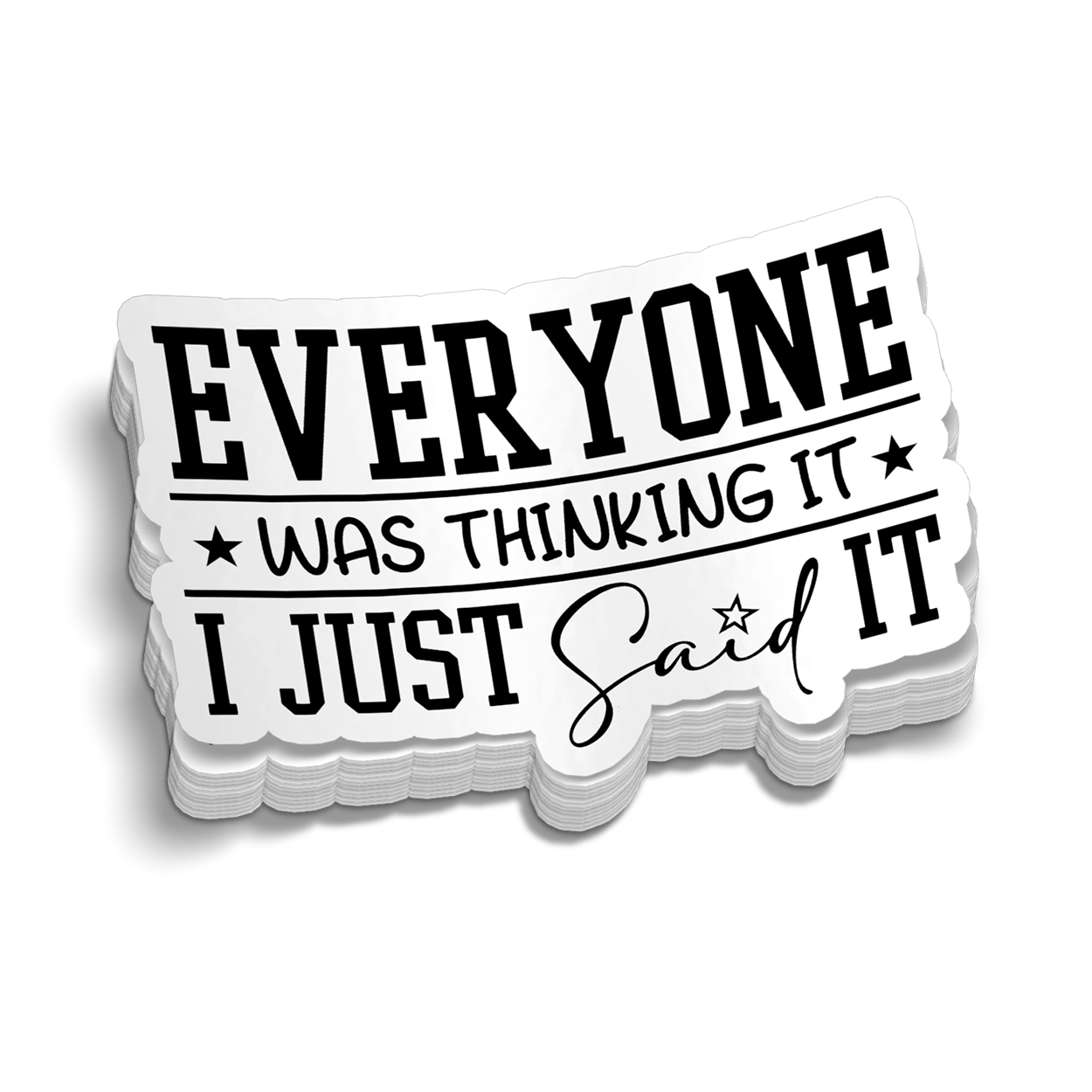 Thinking It Hard Hat Decal
