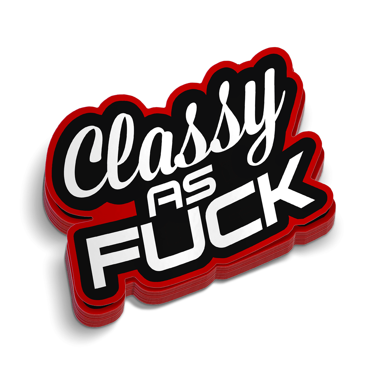 Classy AF Hard Hat Decal - Armed American Supply