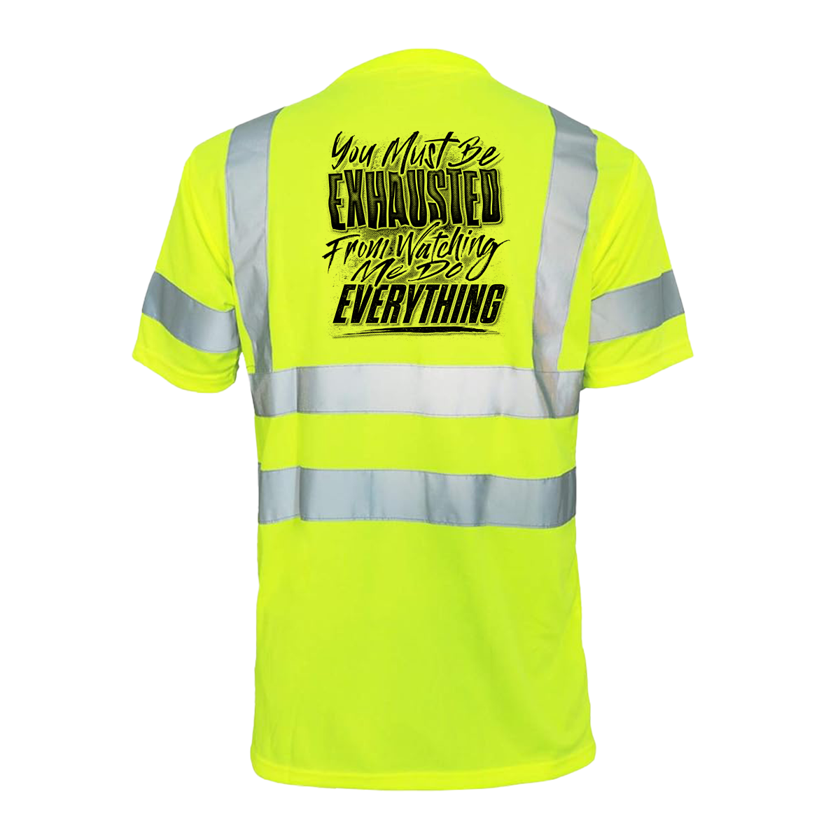 Exhausted - Reflective Safety T-Shirt