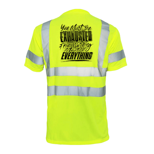Exhausted - Reflective Safety T-Shirt - Armed American Supply