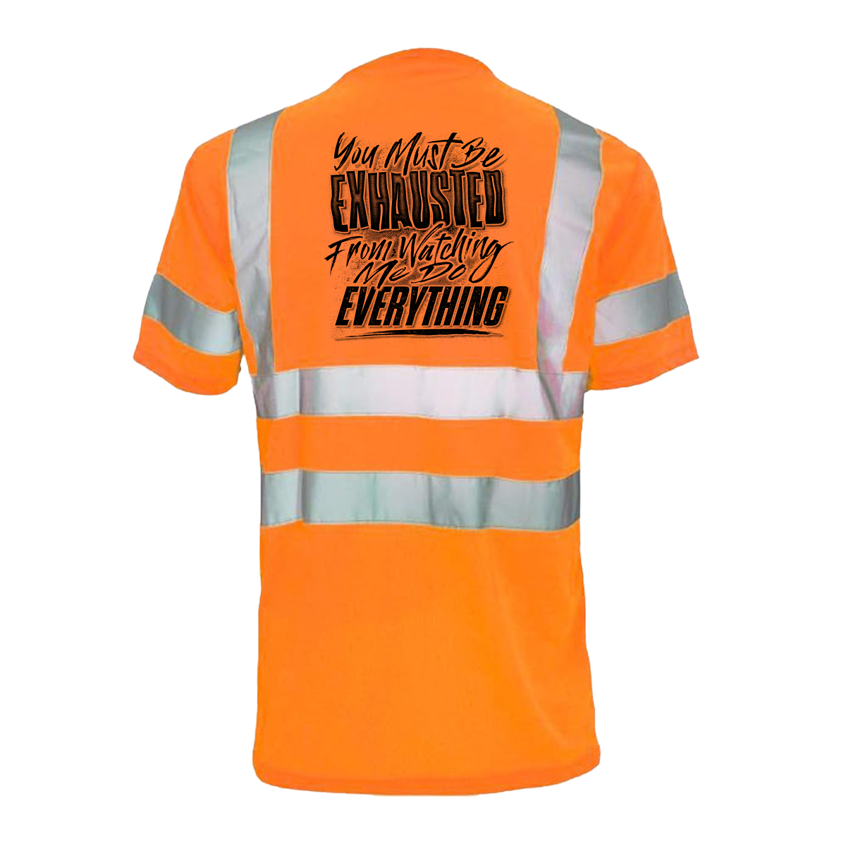 Exhausted - Reflective Safety T-Shirt
