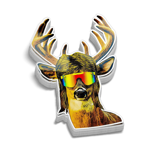 Buck Mullet Hard Hat Decal - Armed American Supply