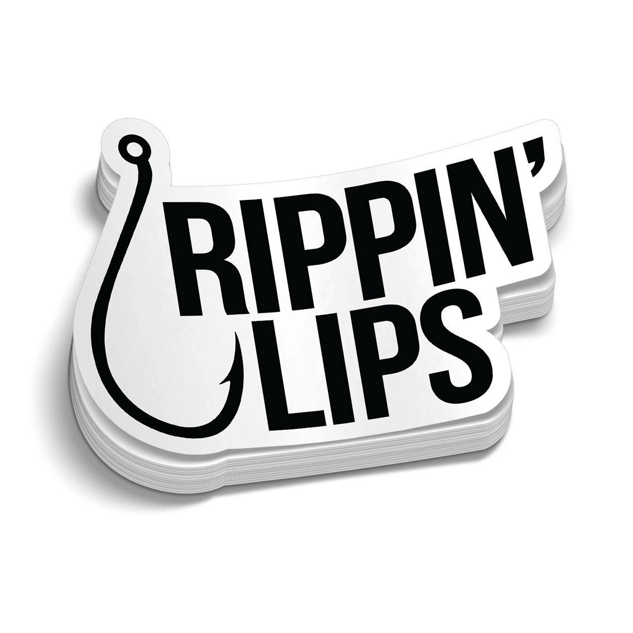 Rippin' Lips Hard Hat Decal - Armed American Supply