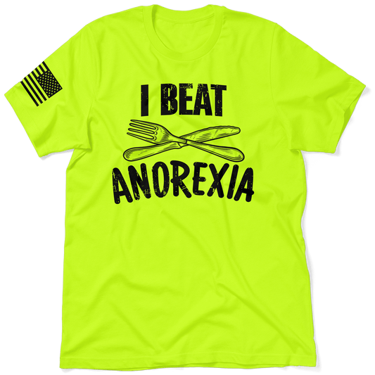 Beat Anorexia - Safety Yellow T-Shirt - Armed American Supply