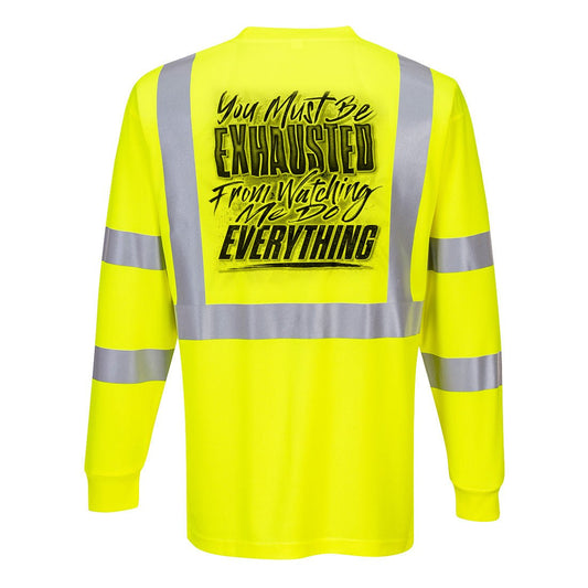 Exhausted - Reflective Long Sleeve - Armed American Supply