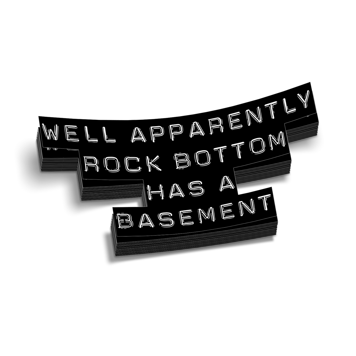 Rock Bottom Hard Hat Decal - Armed American Supply