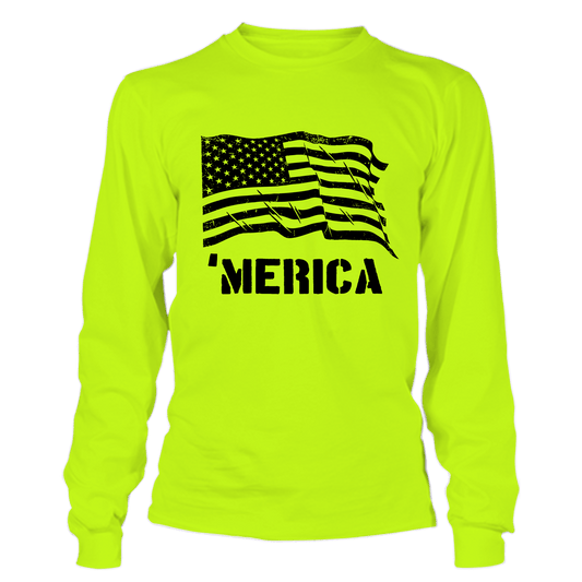 Merica - Hi Vis Long Sleeve - Armed American Supply