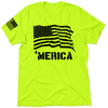 Merica - safety yellow t-shirt