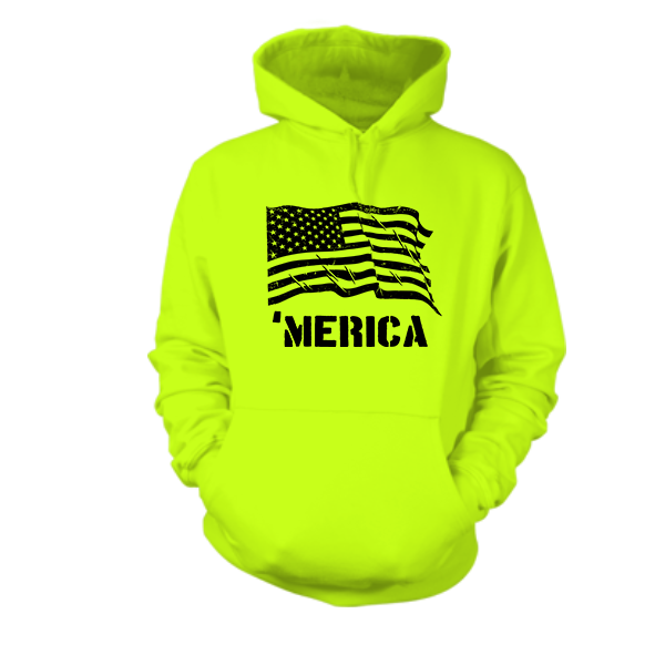 Merica - Hi Vis Hoodie