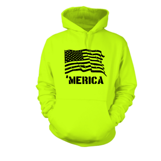 Merica - Hi Vis Hoodie - Armed American Supply