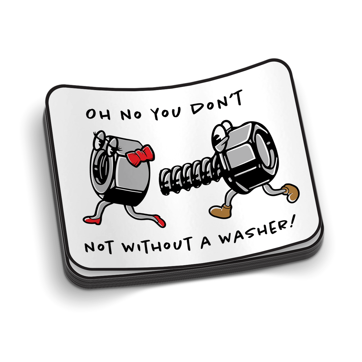 No Washer - Hard Hat Decal - Armed American Supply