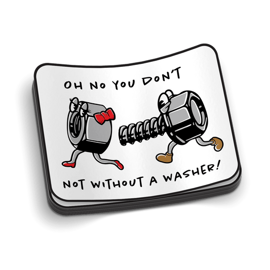 No Washer - Hard Hat Decal - Armed American Supply