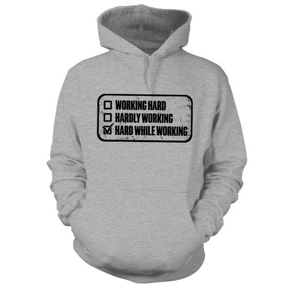 Working Hard - Safety Yellow Hoodie