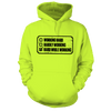 Working hard - safety yellow hoodie