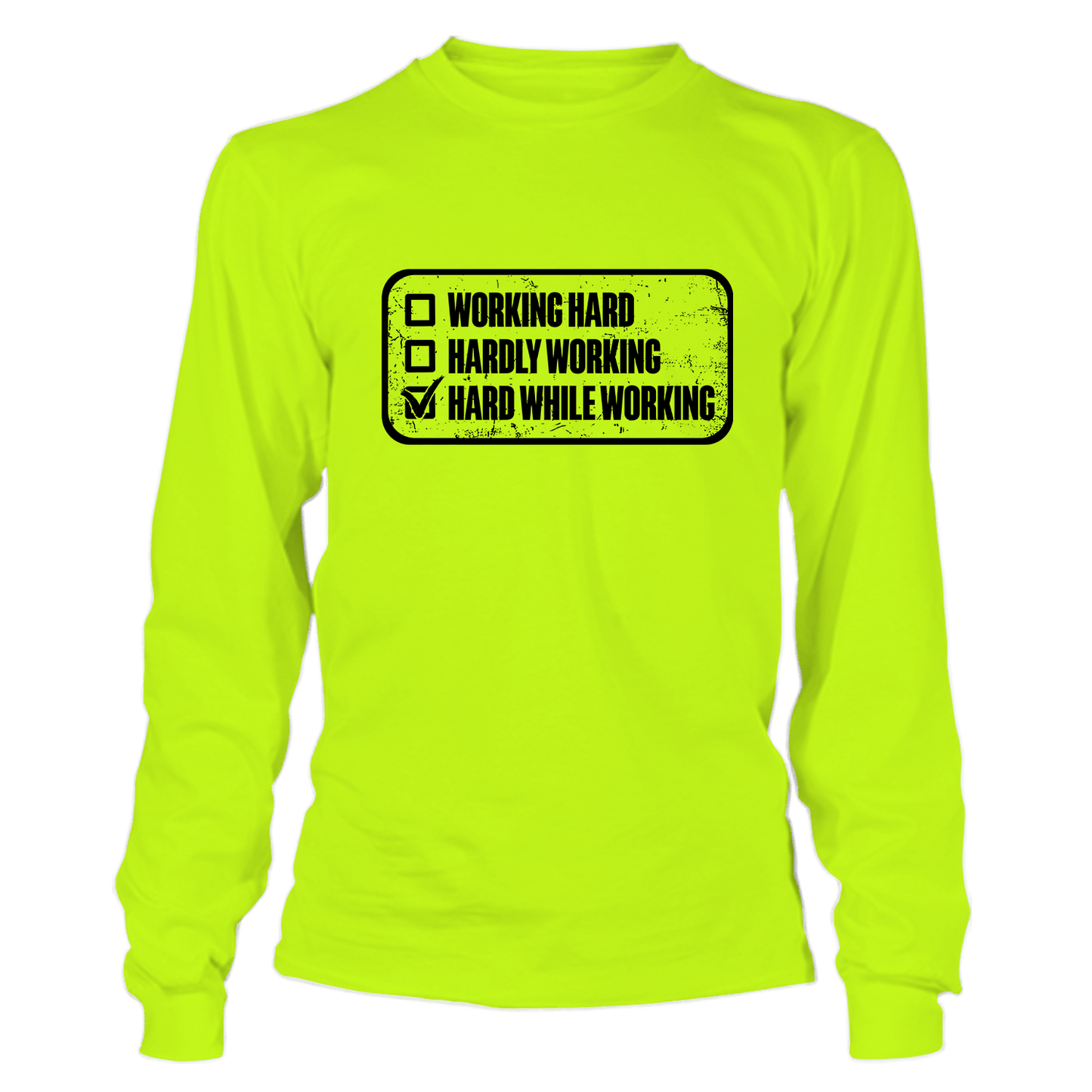Working Hard - Long Sleeve T-Shirt - Armed American Supply