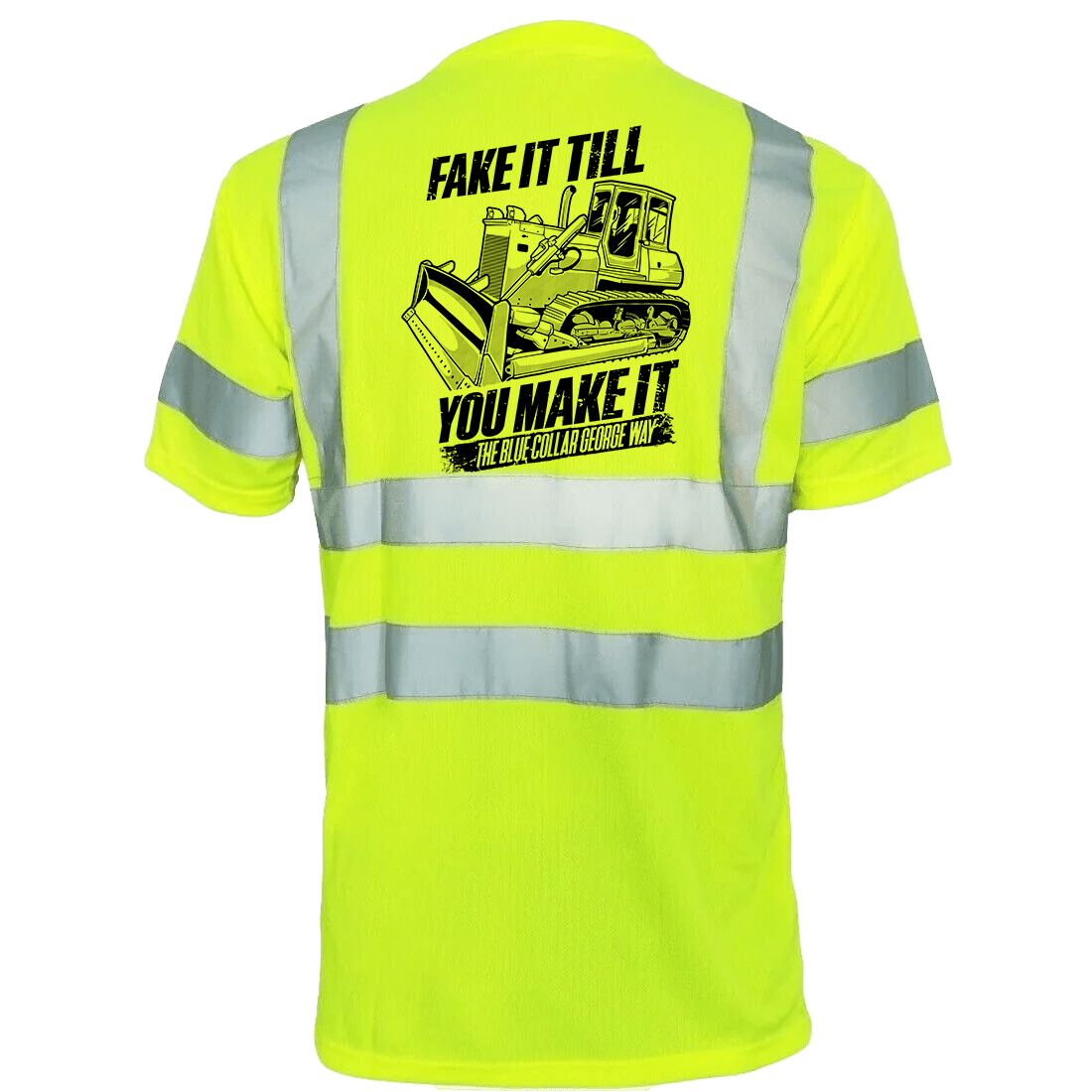 Blue Collar George Fake It - Reflective Safety T-Shirt - Armed American Supply