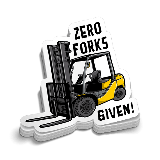 Zero Forks Given - Hard Hat Decal - Armed American Supply