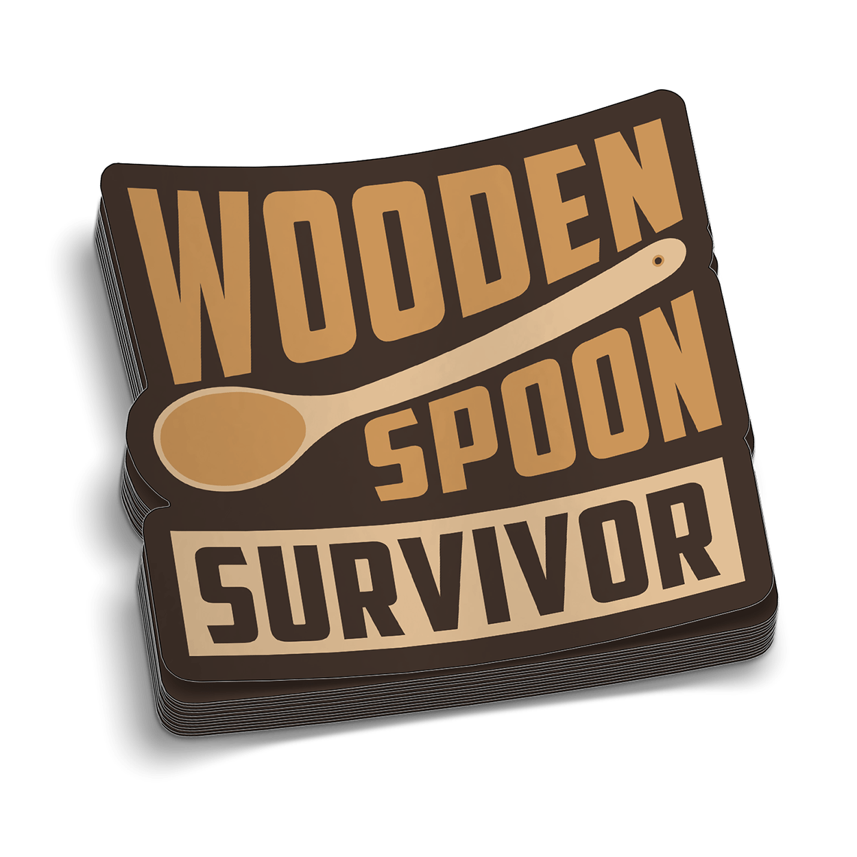 Wooden Spoon Hard Hat Decal - Armed American Supply