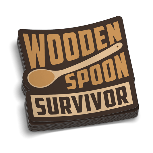 Wooden Spoon Hard Hat Decal - Armed American Supply