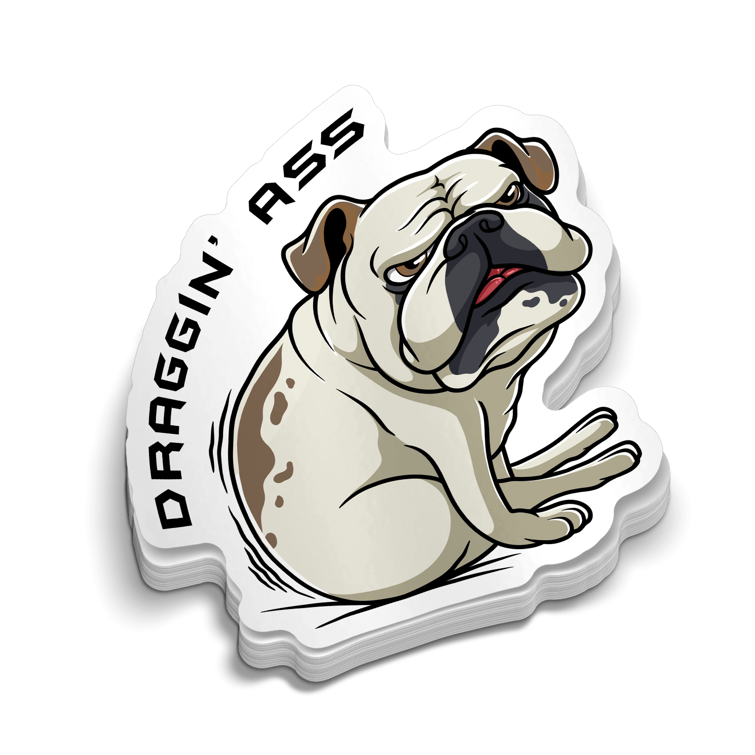 Draggin' Ass - Hard Hat Decal - Armed American Supply