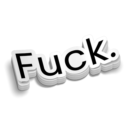 F*ck - Hard Hat Decal - Armed American Supply