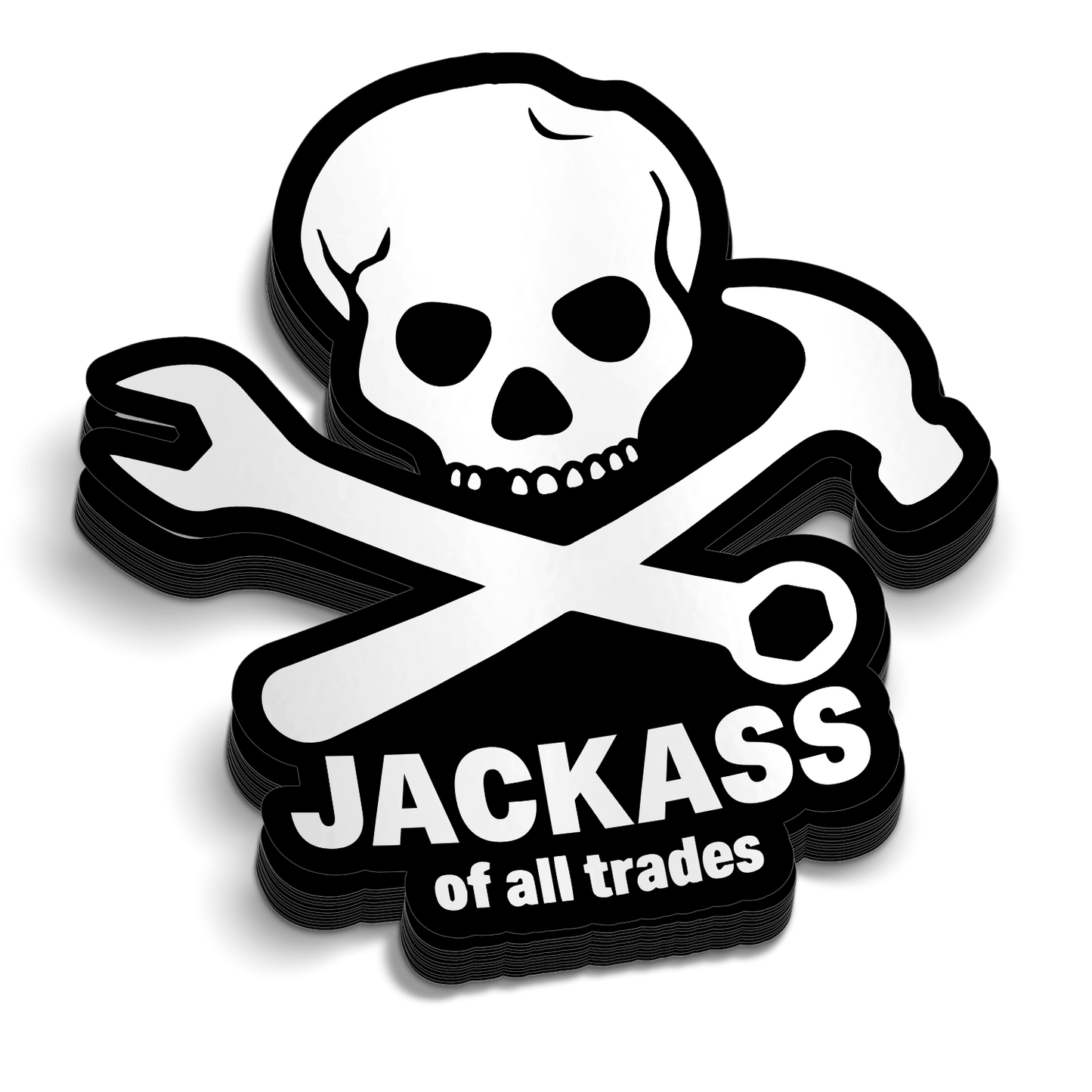 Jackass - Hard Hat Decal - Armed American Supply