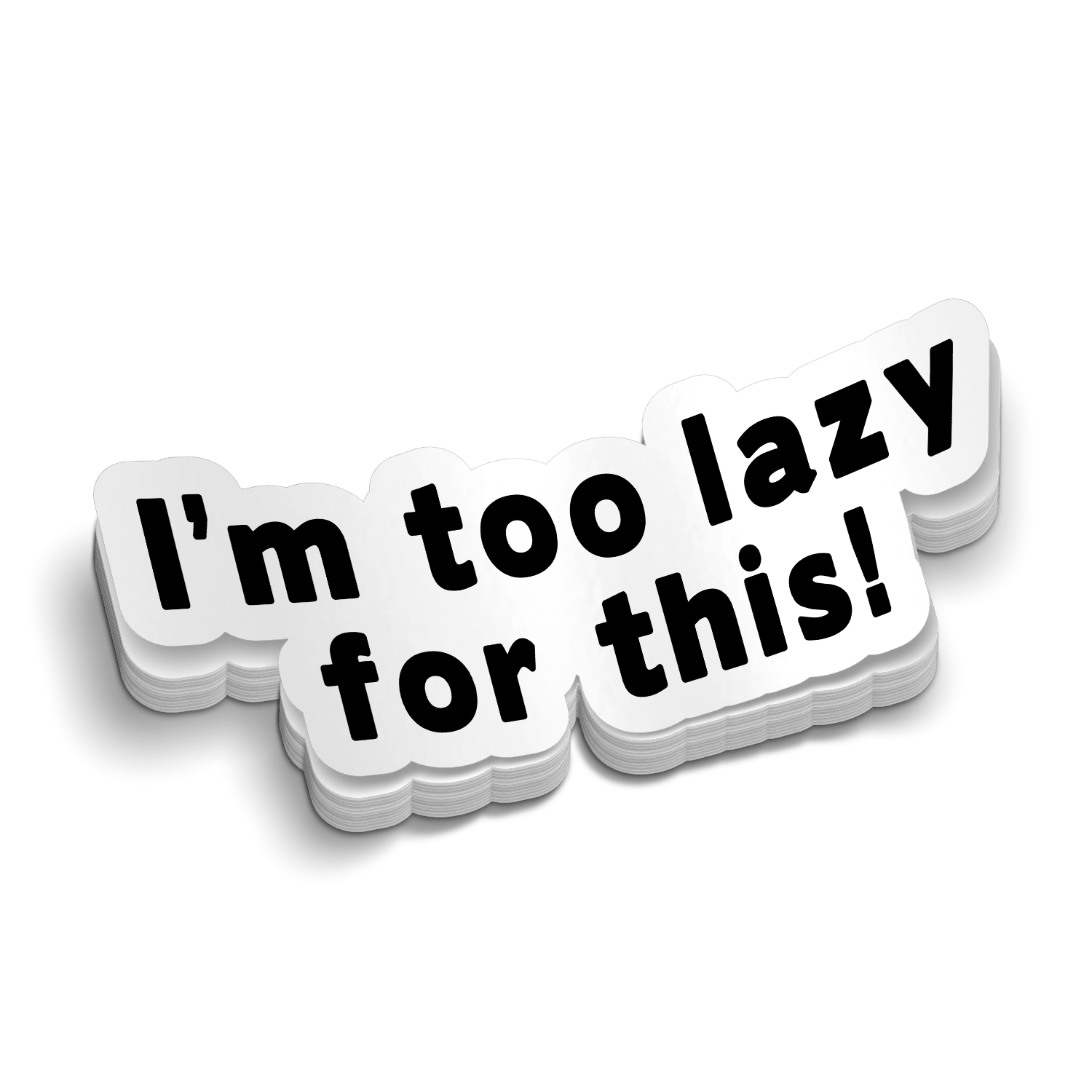 Lazy - Hard Hat Decal - Armed American Supply