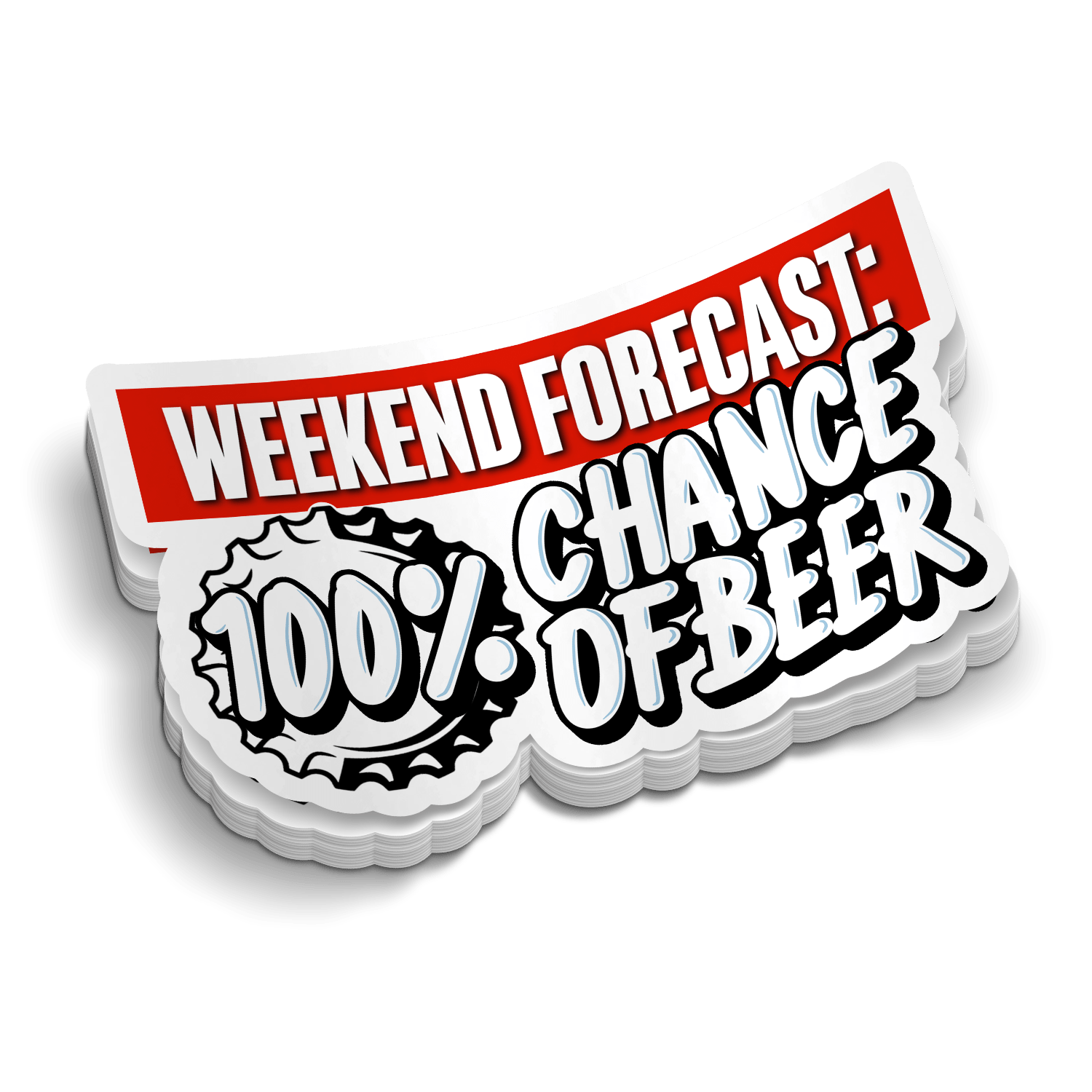 Weekend Forecast - Hard Hat Decal - Armed American Supply