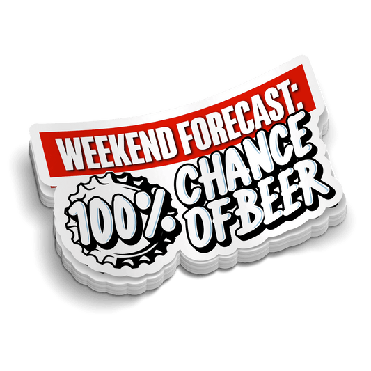 Weekend Forecast - Hard Hat Decal - Armed American Supply