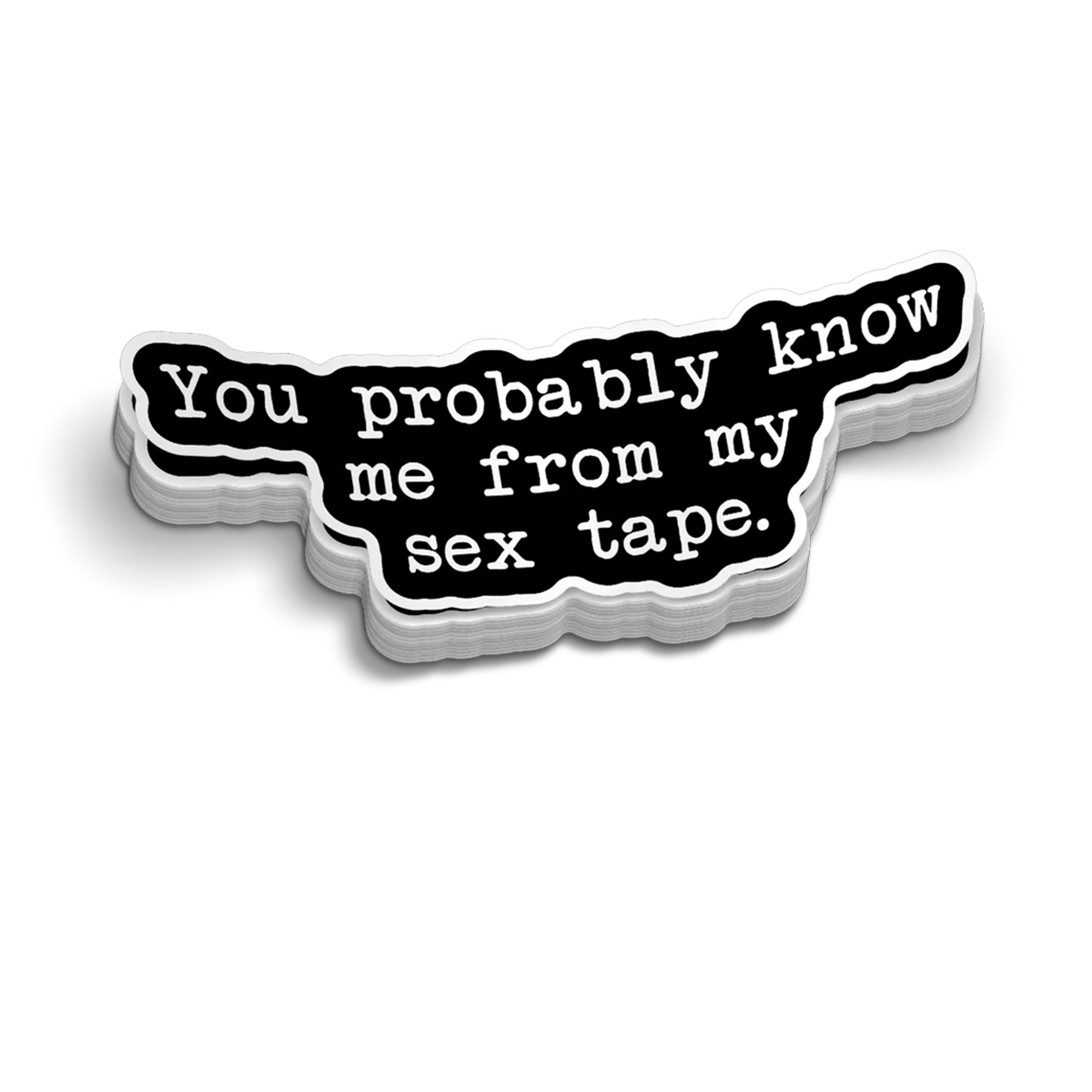 Sex Tape - Hard Hat Decal - Armed American Supply