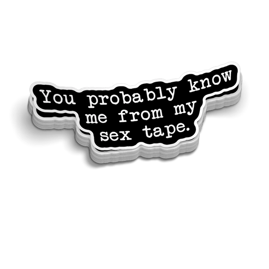 Sex Tape - Hard Hat Decal - Armed American Supply